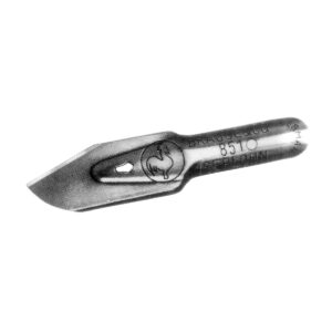 Boite de 50 plumes gouge de découpe droite pour linoleum (technique de linogravure)