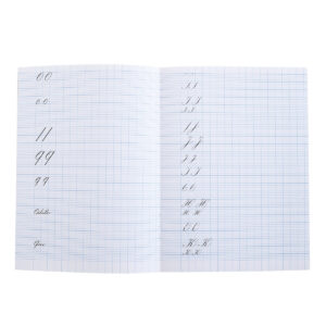 Cahier d'exercice à la calligraphie