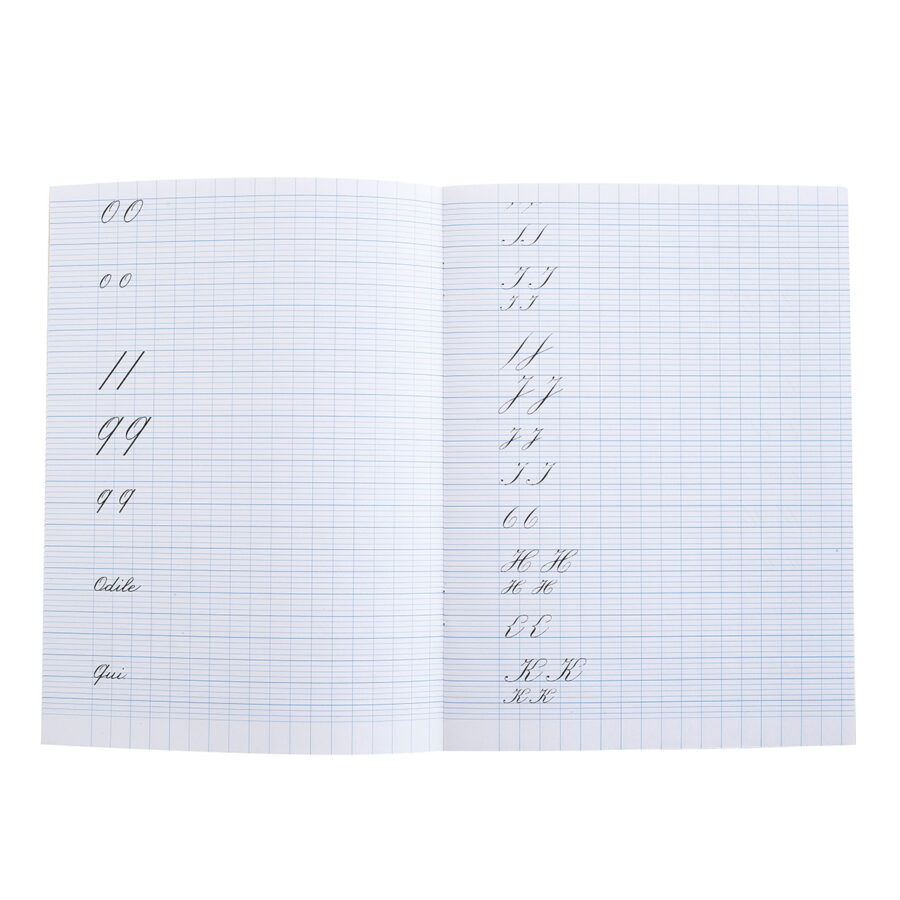 Cahier d’exercice à la calligraphie