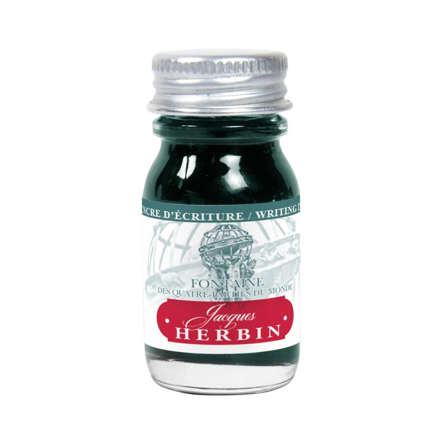 Bottled writing ink for fountain pens and rollerball pens – 10 ml – Blue/Green – Fountains of the Four Parts of the World