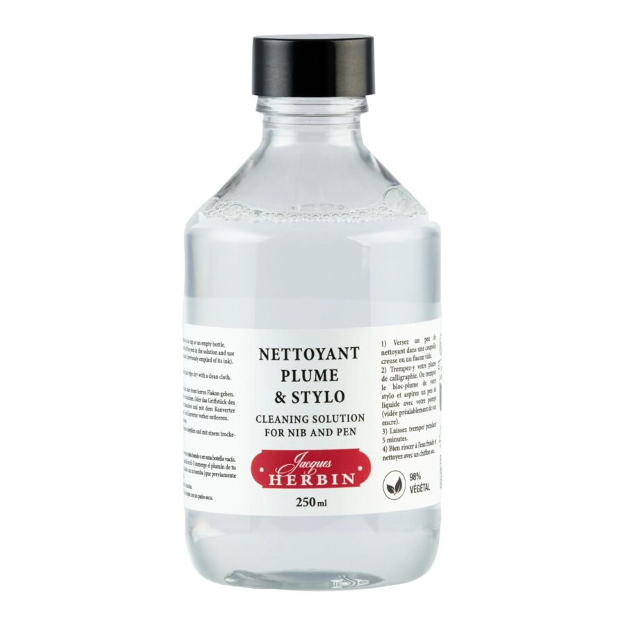 250 ml bottle of cleaner for nibs, fountain pens and rollerball pens