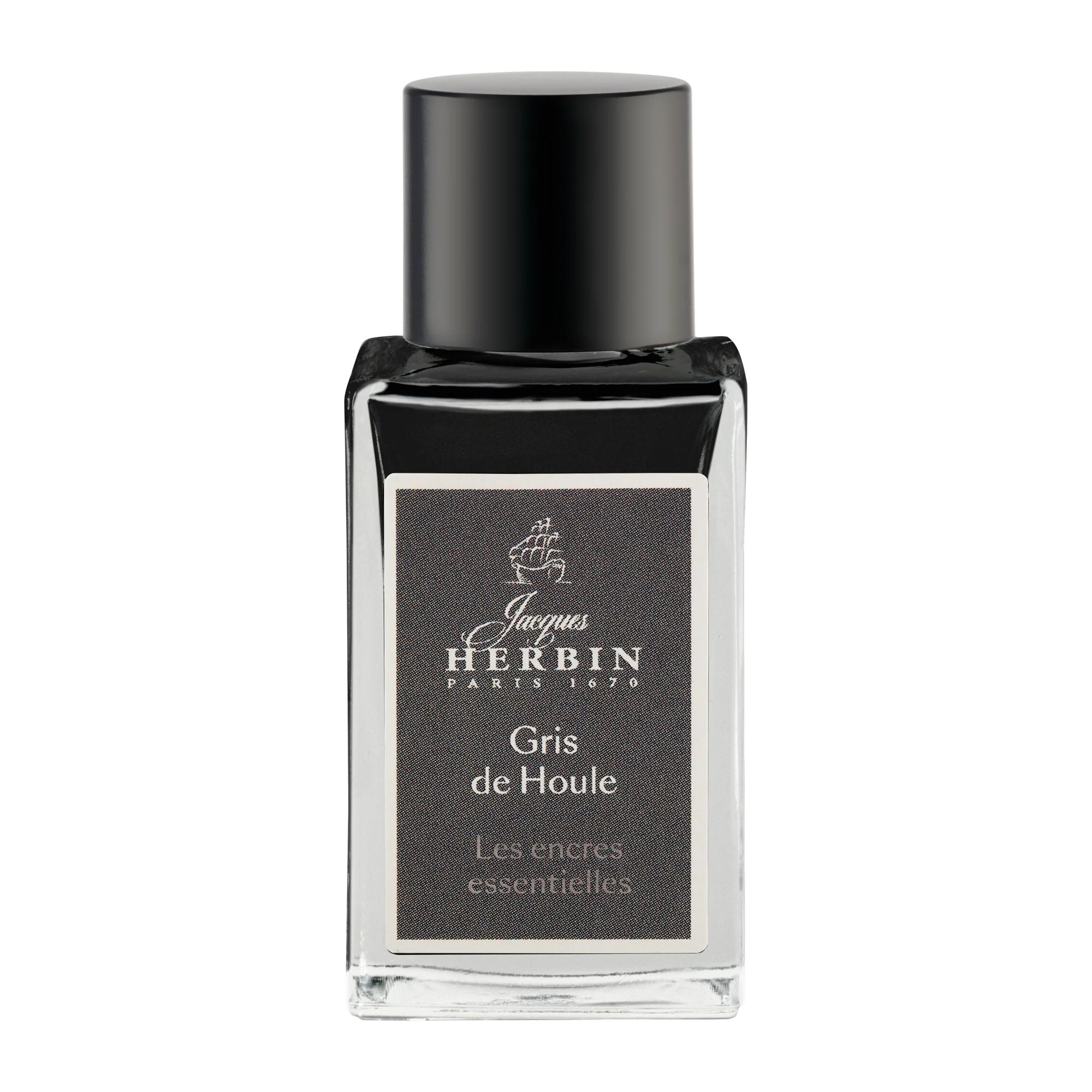 Flacon d&rsquo;encre 15 ml pour stylo-plumes et stylos roller, Gris de houle. Fabriqué en France