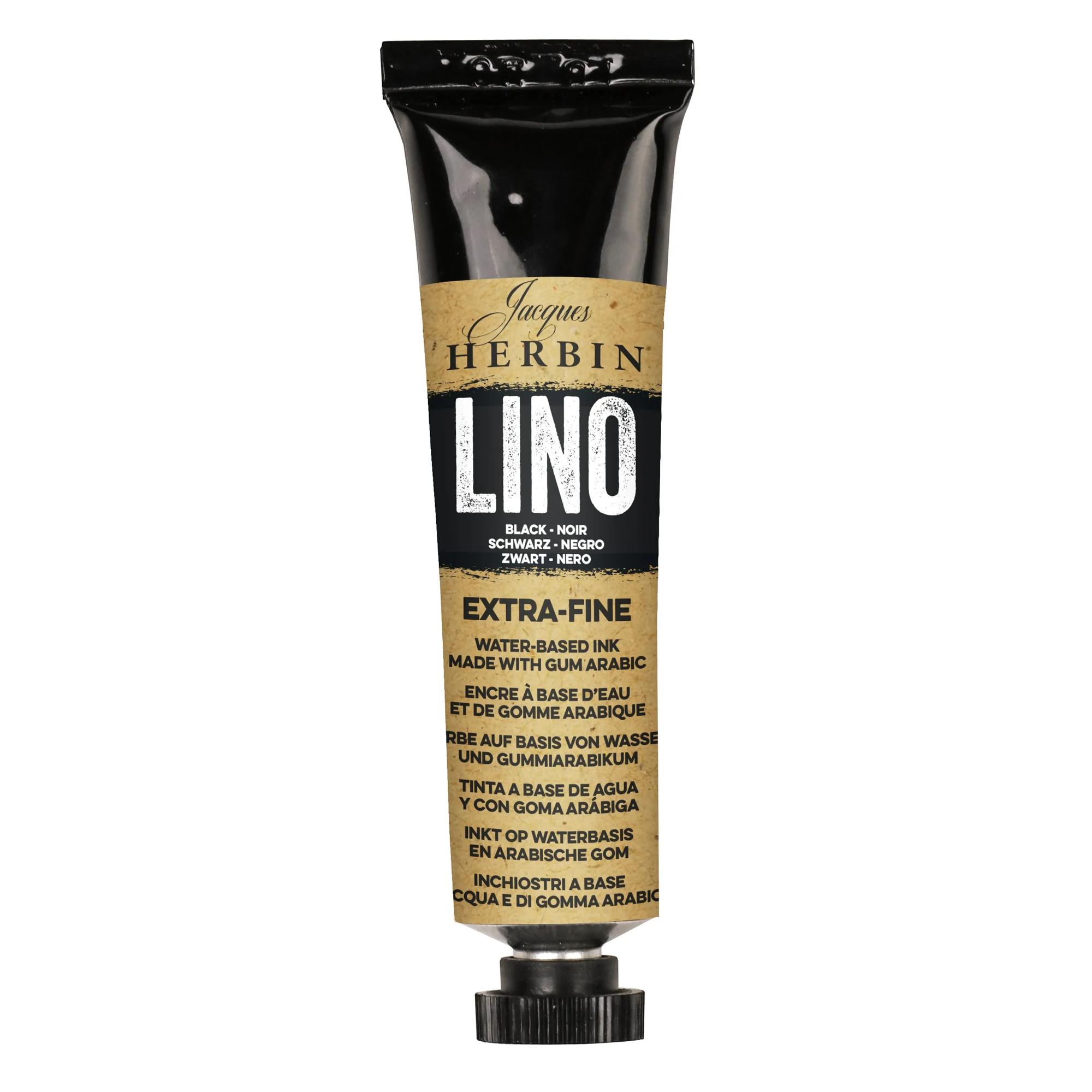Tube encre de linogravure 35 ml – Noire