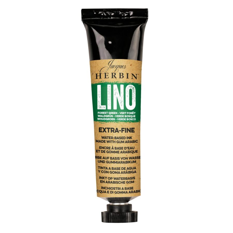 35 ml linocut ink tube – Forest green