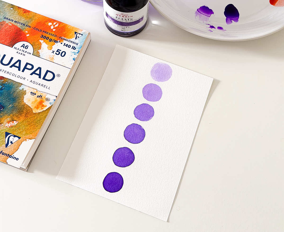Comment créer des couleurs pastel avec des encres aquarellables ?